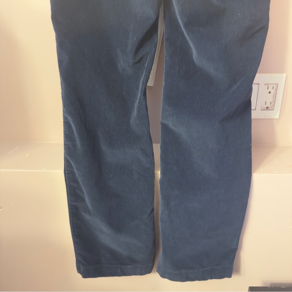 L.L Bean Friendly Fit Corduroy Pants Navy Women Size 10 - Picture 7 of 10